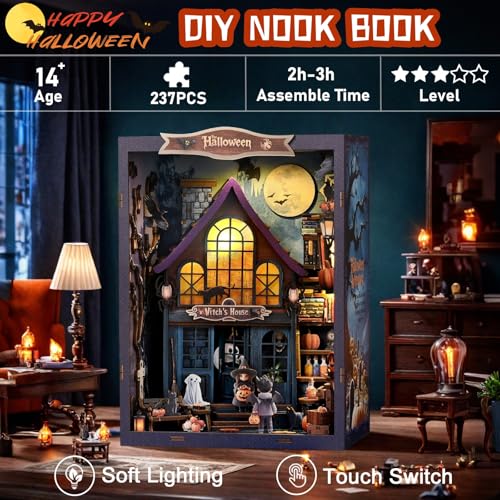 MOSTCLOUD Halloween House Book Nook Kit thumbnail 4