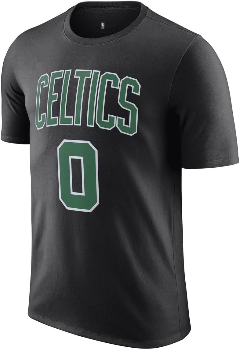 Outerstuff Jayson Tatum Boston Celtics NBA Kids Youth 8-20 Black Statement Edition Performance Jersey T-Shirt - Image 2