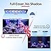 PopBloom LED Aquarium Light Dimmeable Full Spectrum LED Reef Light for Coral Saltwater Fish Tank, Remote/Timer Control, Programmable Auto On/Off (Smart-APP Control, with Hang Kit)