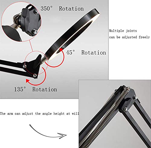 LDDLEI Lampada da Terra a Lente ingrandimento a 8