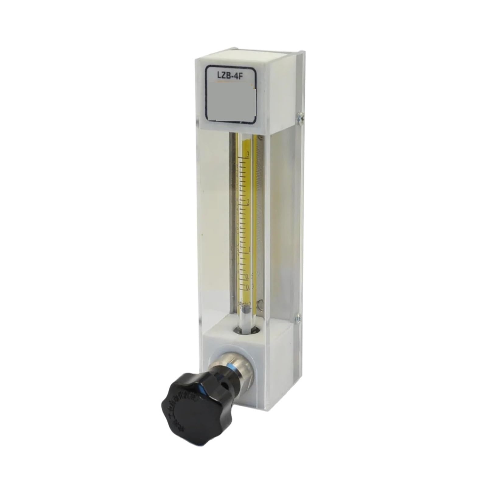 VKvmNYlxx Glass Rotameter for Anticorrosive Gases/Q3/SO2/Strong Acids/Strong Alkali LZB-4/6/10F with Polytetrafluoroethylene (PTFE) Flowmeter.(LZB-4 0.016-0.16M3PH)