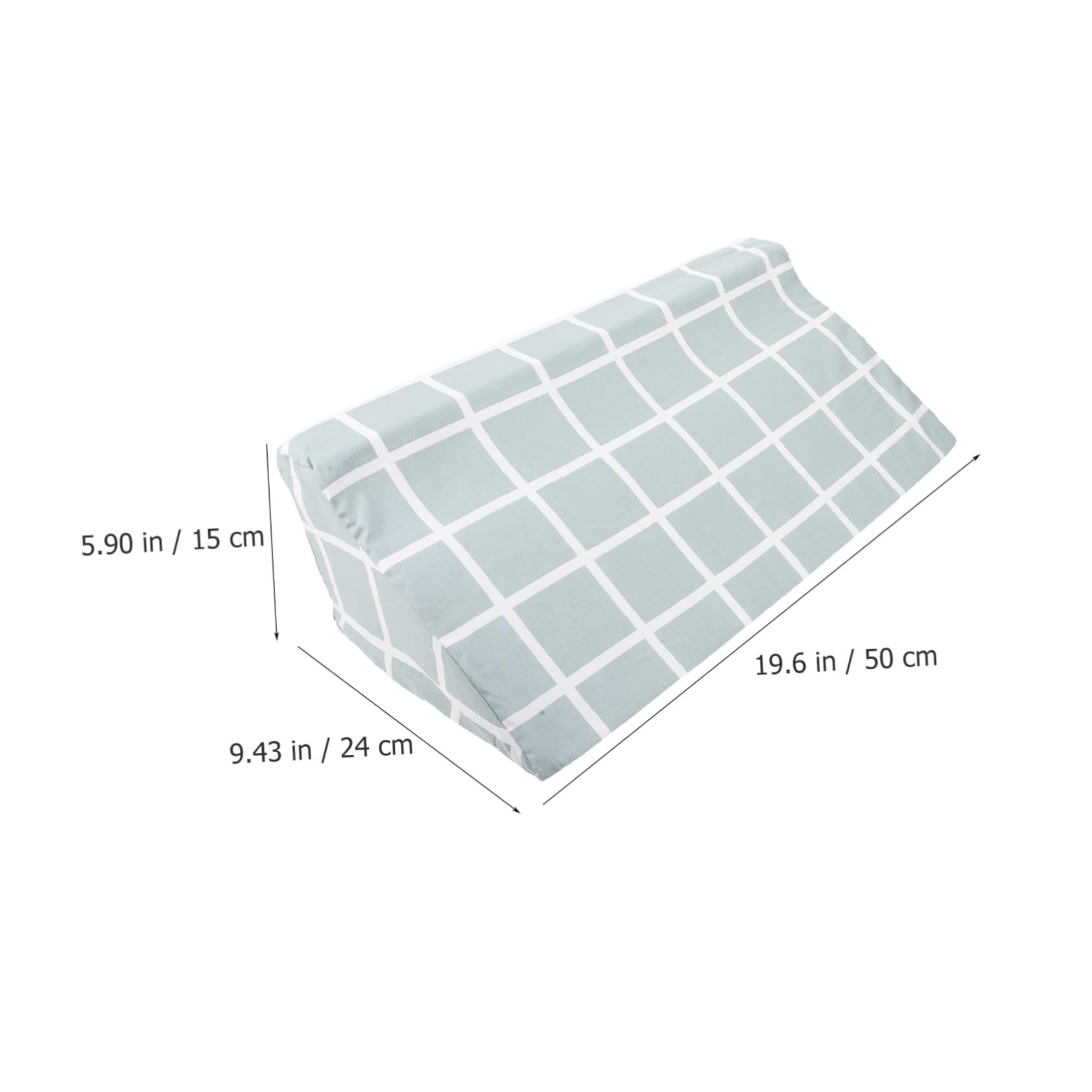 Almohada de Cuña Triangular para Cama Corporal 50x25x15 Cm, Cojín de Posicionamiento de Espuma de Alta Densidad, Soporte Ergonómico para Pacientes y Personas Mayores, Uso