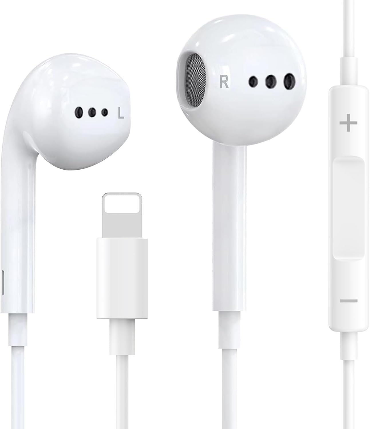 Headphones for iPhone Wired Earbuds/Earphones for iPhone Headphones Wired Nosie Reduction Built-in Microphone & Volume Control Headsets Compatible with iPhone 14/13/12/11/XR/XS/X/8/7/SE/Pro/Pro Max