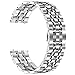TRUMiRR for Samsung Galaxy Watch 46mm Bands, 22mm Solid Quick Release Watch Band Metal Stainless Steel Butterfly Buckle Strap for Gear S3 Classic Frontier, Gear 2 R380 R381 R382 Smartwatch,Silver