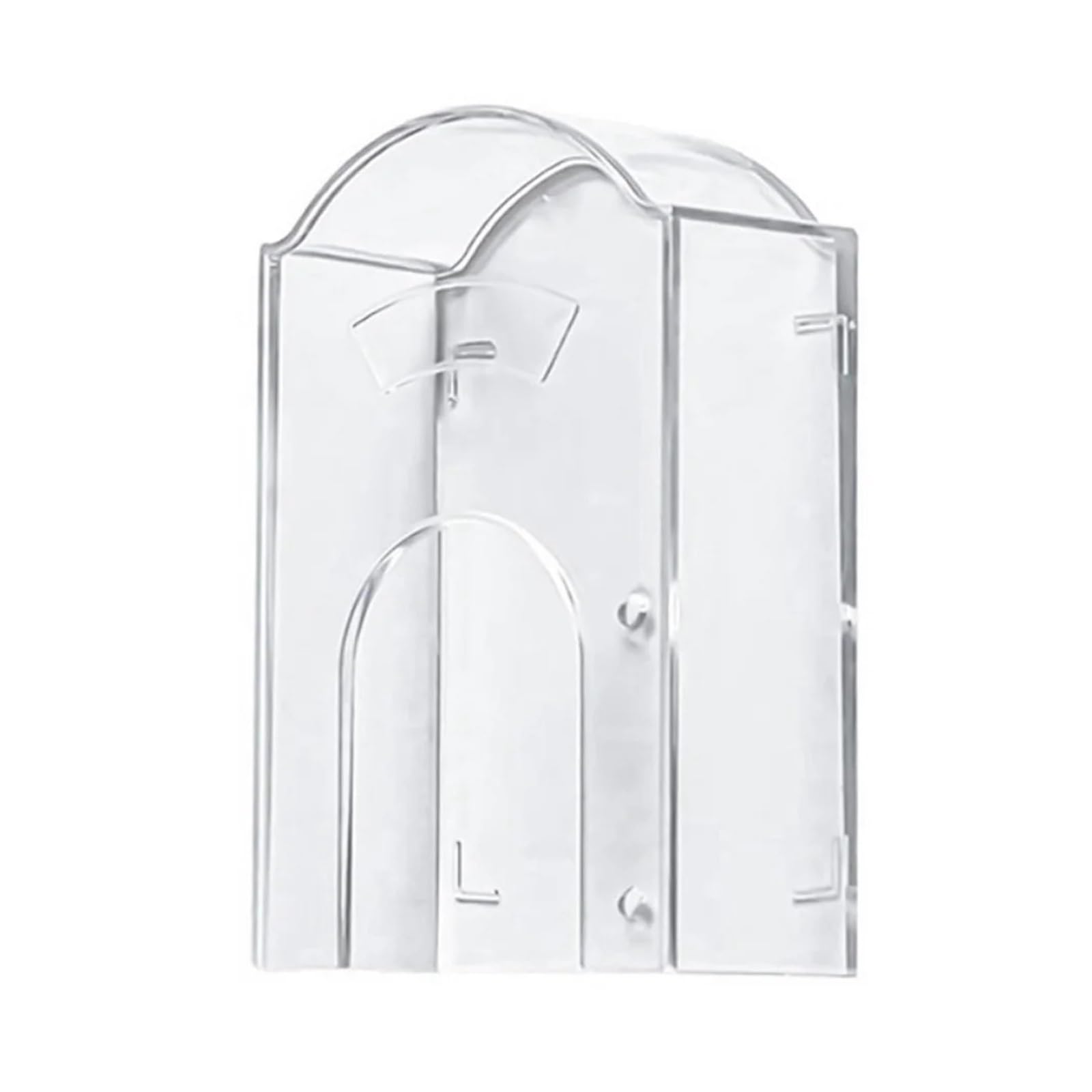 Gwyzax One Color Door Bell Rain Cover 4Pc Transparent Doorbell Cover For Outdoor Waterproof Wireless Bell Button Rain Cover Box