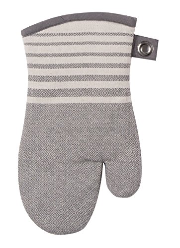 Kay Dee Cook's Kitchen Birdseye Woven Oven Mitt with Grommets, No Size, Graphite