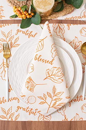 Servilletas de Tela Thanksgiving Pack de 6 20x20 pulg miniatura 2