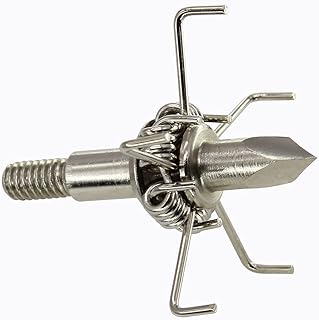 Broadheads 100 Grain Judo and Hammer Archery Hunting Head Bow Hunting Arrow Tip Field Points Practice and Small Outdoor Hunting Game for Compound Recurve Bow Crossbow