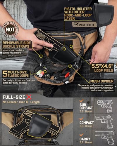 RXW Concealed Carry Fanny Pack