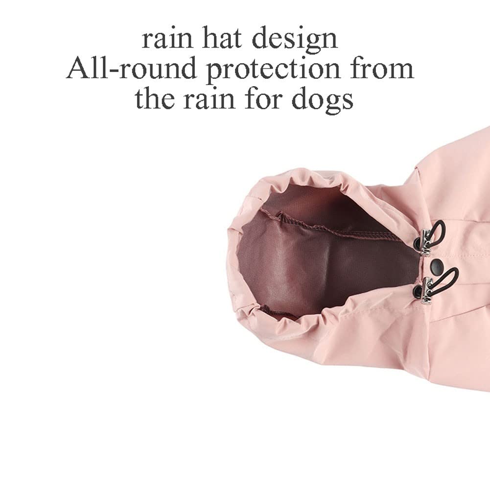 Manteaux imperméables pour Chiens Imperméable pour Chien avec Capuche, imperméable léger pour Chien, imperméable réglable pour Chien, Bande réfléchissante(Color:1,Size:XXL)