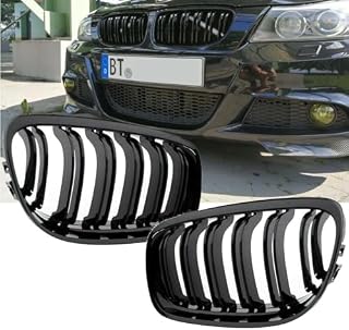 DM SET grill chłodnicy, czarny, połysk, podwójny mostek, pasuje do E90 E91 LCI FACELIFT & M