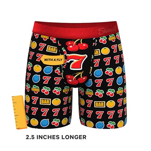 Hammock Support Long Leg Boxer Briefs for Men | Anti-Chafing, Moisture Wicking, Breathable 3 Pack3