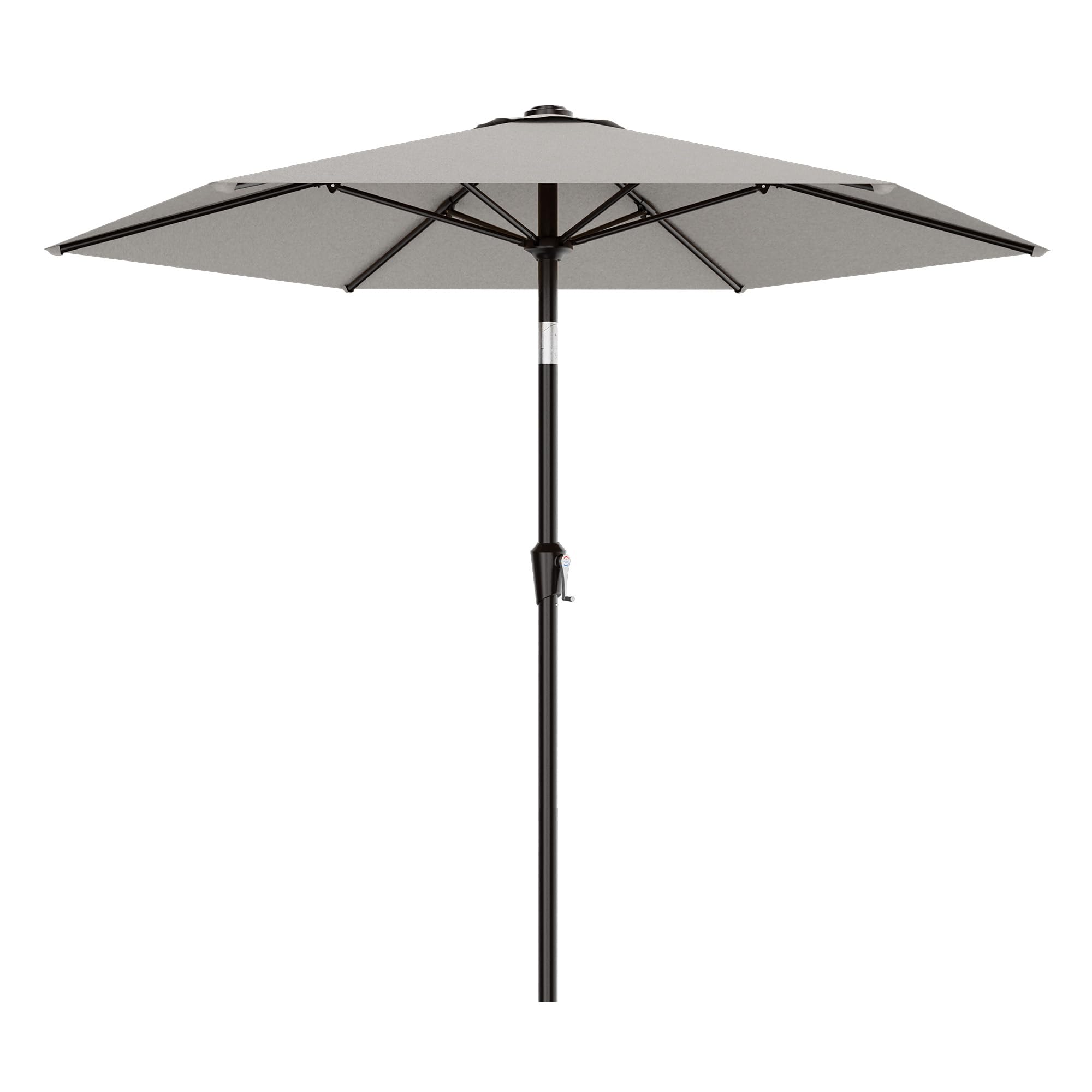 AreShark 10 FT Patio Umbrella for Outdoor, Outdoor Table Umbrella with Push Button Tilt and Crank, Outdoor Patio Umbrellas with 6 Sturdy Ribs, Patio Umbrellas for Market, Garden, Pool (Red) — view 22