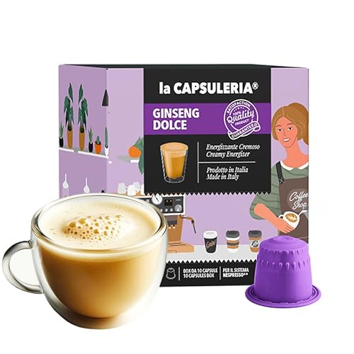 La Capsuleria - GINSENG DOLCE (80 Capsule) compatibili con Nespresso