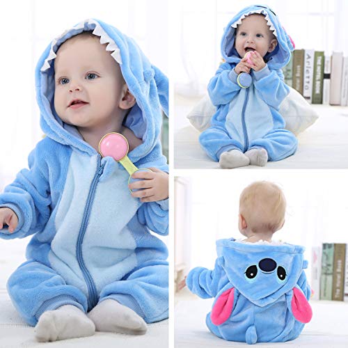 SONARIN Grenouillères à Capuche Bébé Barboteuses Bébé,Capuche Cartoon Jumpsuit Hiver Tenues,Combinaison avec Chapeau - Image 5