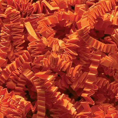 Momoka's Apron 1/2 LB (8 Ounce) Crinkle Cut Paper Shred - Orange