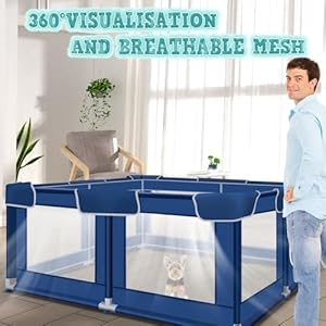 50x50x252 Inches Dog Playpen with Gate Pet Playpen for Puppies Dogs Dog Fence Puppy Playpen for Indoor  Outdoor Sturdy Safety Dog Pen with Thickened Fabric Highstrength Nylon Wire Mesh  Cucciolini Doodles 50x50x25 2 inches dog playpen with gate pet playpen for puppies dogs dog fence puppy playpen for indoor  outdoor sturdy safety dog pen with thickened fabric high strength nylon wire mesh   cucciolini doodles