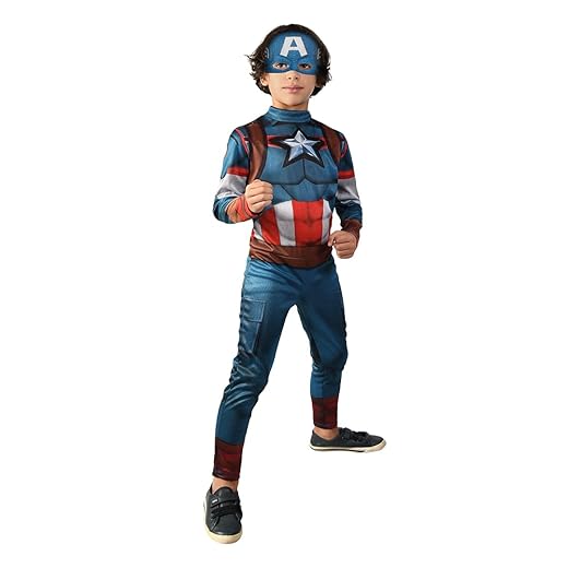 Novabrink - Super Magia Fantasia Capitão América Clássica TAM G