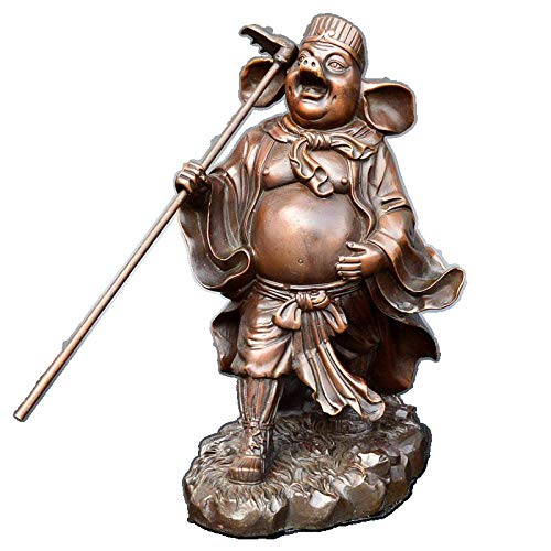 Statue cochon en pur cuivre zodiaque déco haut de gamme bureau salon