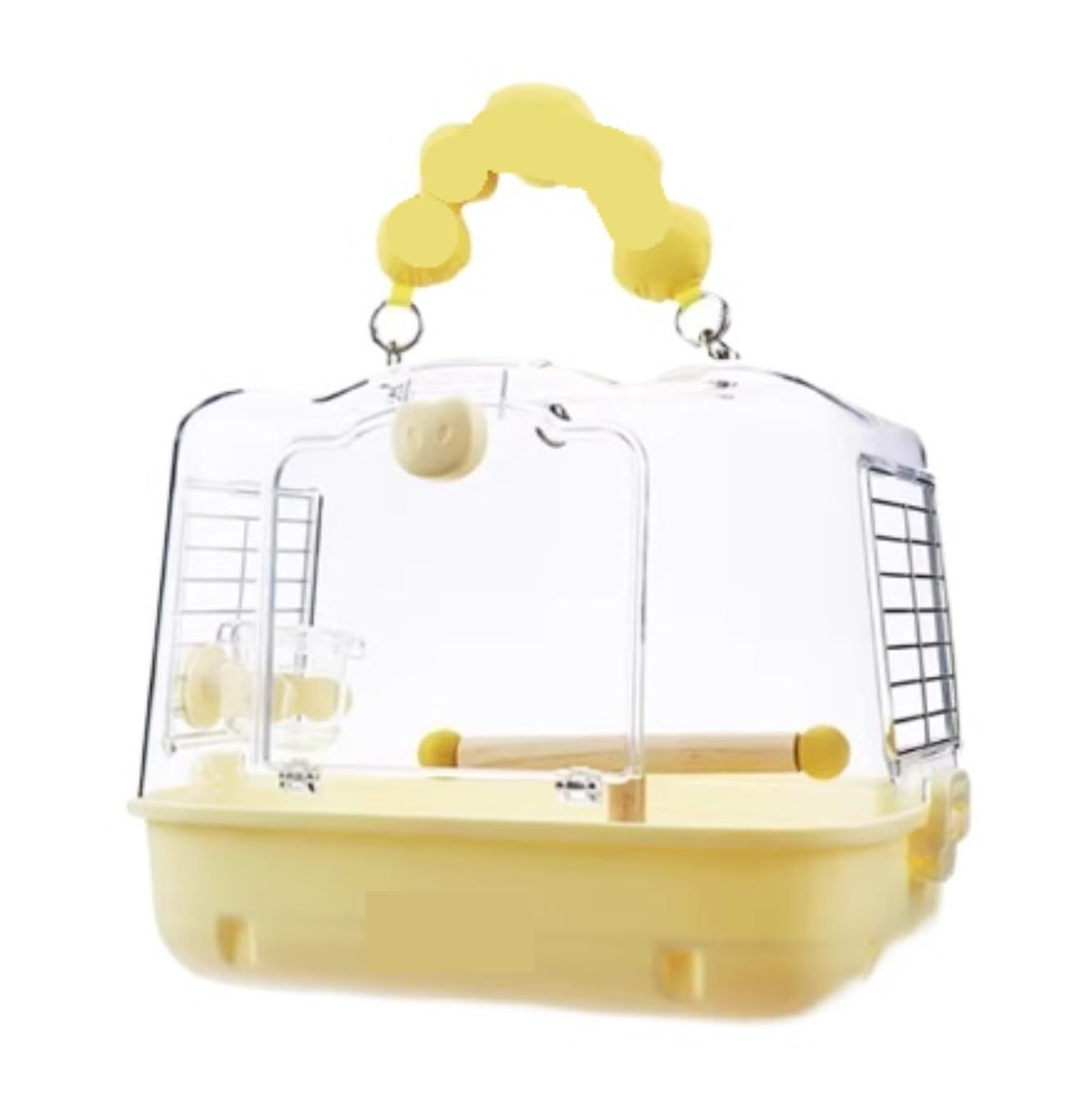 Klatka Na Ptaki Dla Ptaków Kanarków Klatka Podróżna Do Transportera Ptaków Dla Papug, Kanarków, Papużek Falistych Conures(Yellow)