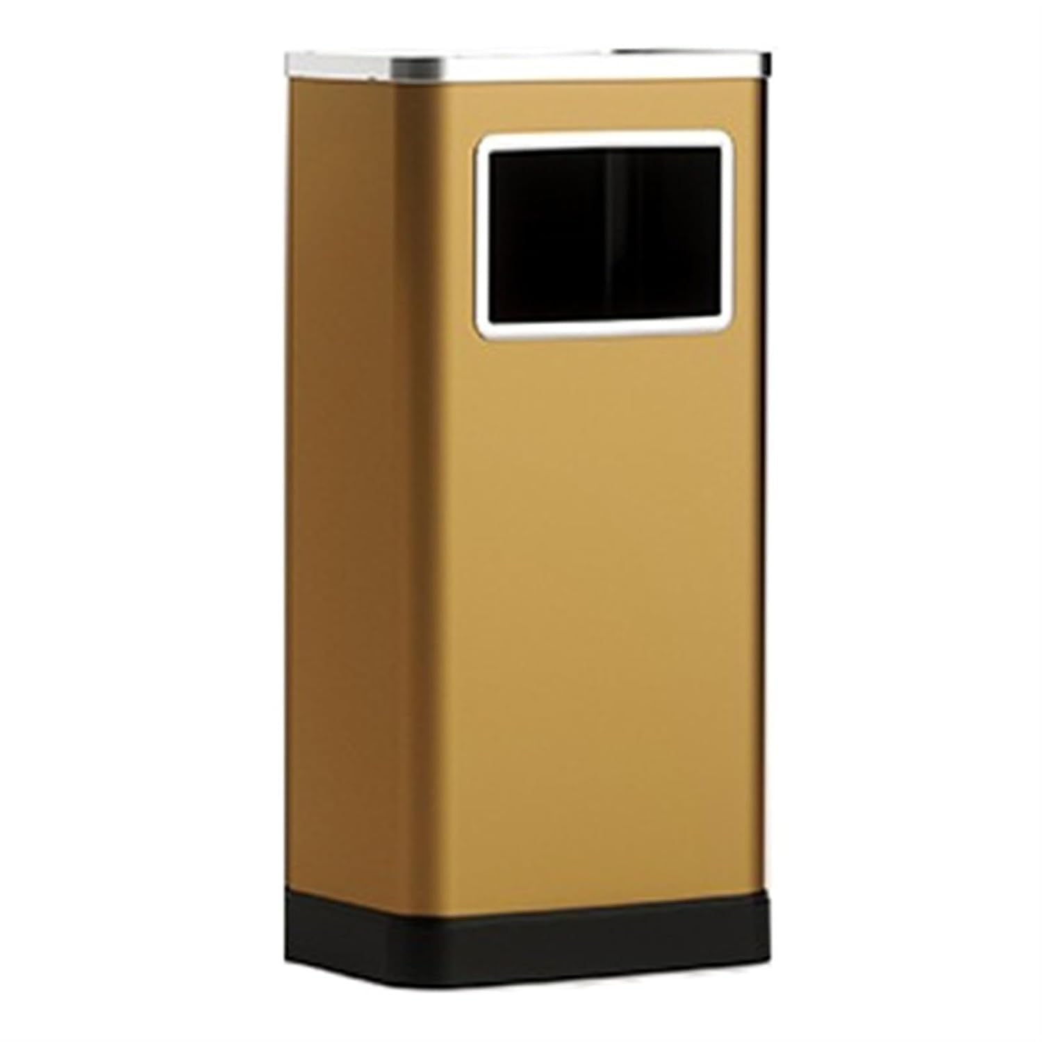 Garbage Can Stainless Steel Trash Can with Lid Commercial Metal Garbage Can with Removable Inner Bucket and Ashtray