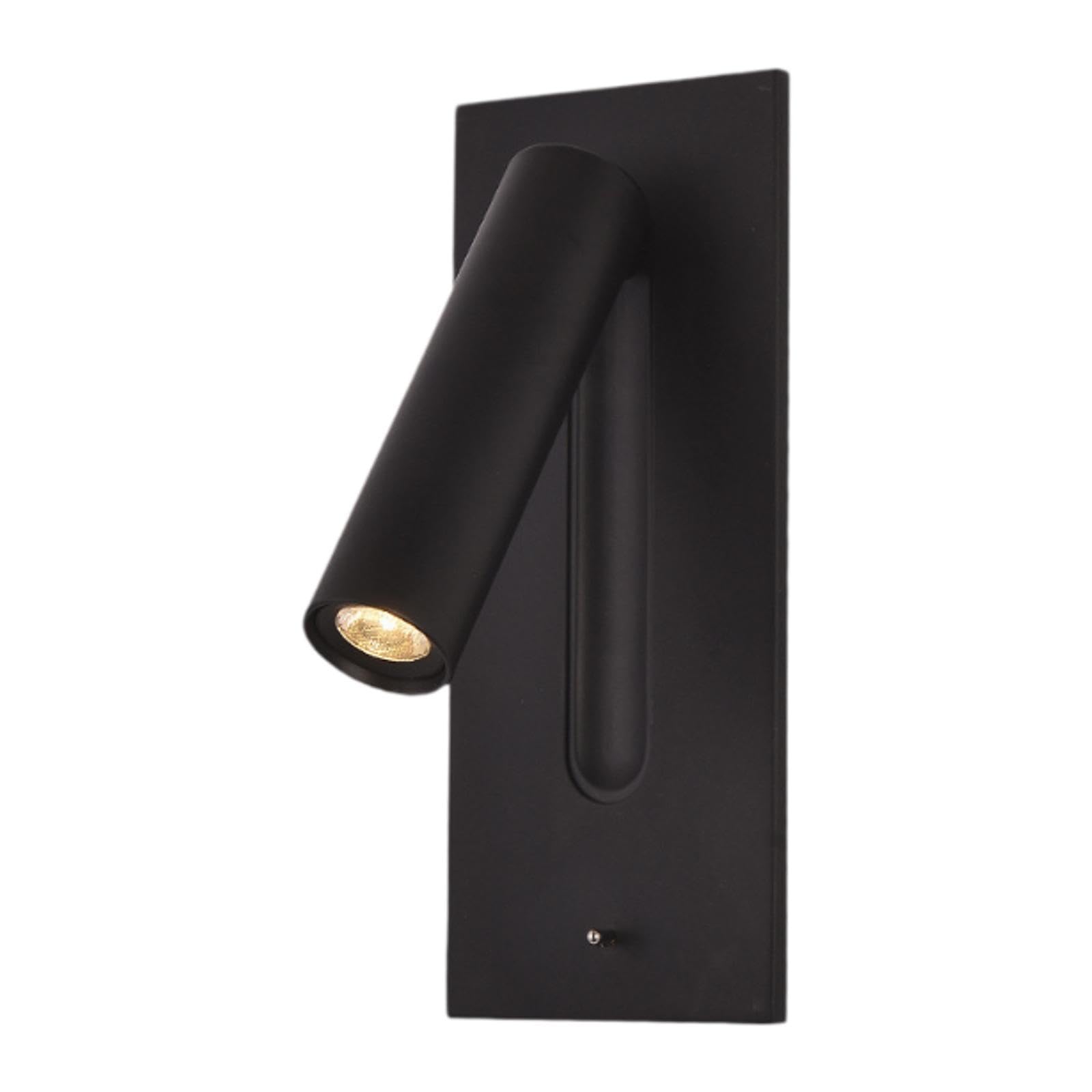 Colcolo Eingebettete Wandleuchten Wandlampe Einbauleuchten für das Kopfteil Moderne Wandleuchten Beleuchtung für Nachttisch-Arbeitszimmer Heimdekoration, Schwarz