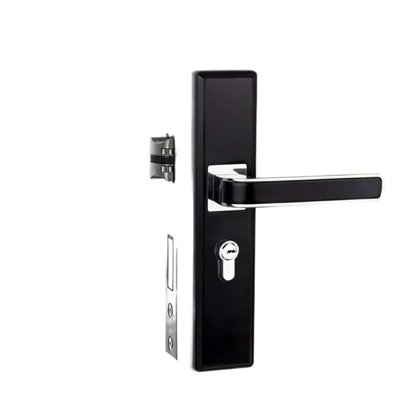 Sjloynwq 0.5Mm Zinc Alloy Interior Door Lock Bedroom Wooden Handle Set