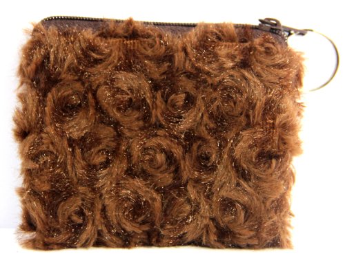 Small Purses, Key Chains, Handmade, Brown (5238)