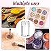 RAYNAG 6 Pieces Mini Empty Loose Powder Bottle Travel Cosmetic Glitter Powder Eye Shadow Shaker Bottle with Sifter and Lids (3 Style)