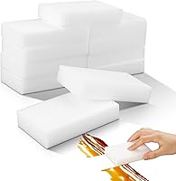 Vista 1 de Paquete de 10 esponjas de melamina para limpieza multiusos, resistentes y duraderos para usar en fregaderos, cocina, baños, paredes, suelos