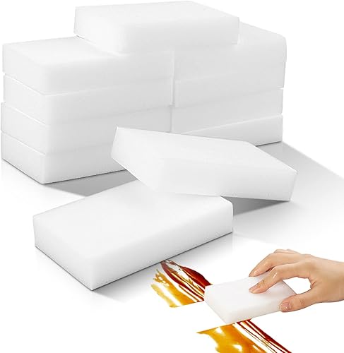 Paquete de 10 esponjas de melamina para limpieza multiusos, resistentes y duraderos para usar en fregaderos, cocina, baños, paredes, suelos,
