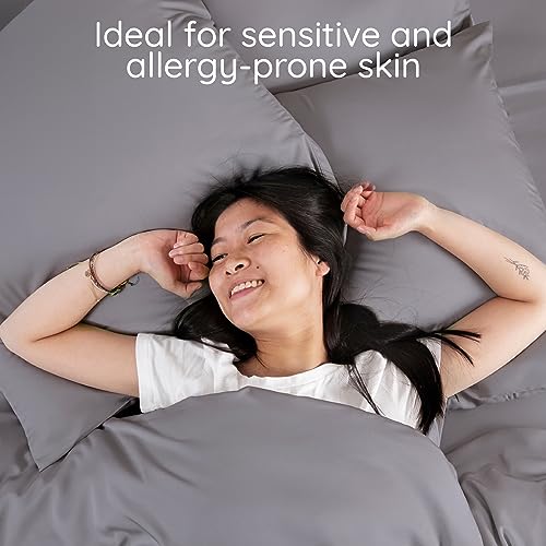 Bambaw Bamboo Double Duvet Cover, 200x200 cm, Cooling Bed Sheets for Summer 100% Bamboo Bedding Double, Anti Allergy Bedding - Image 4