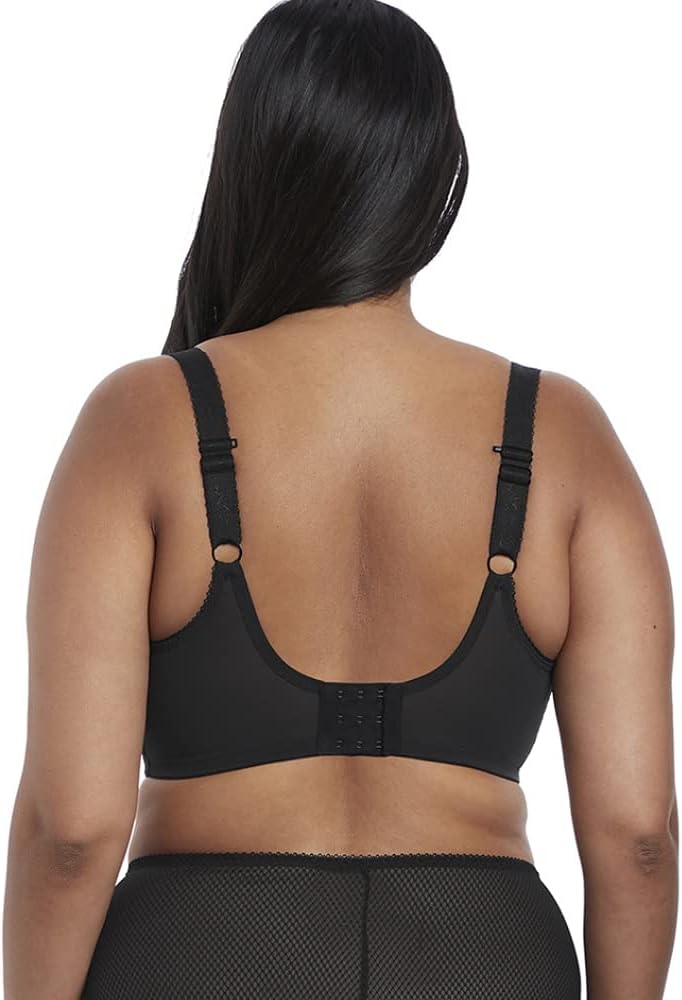 Elomi Women's Charley Stretch Plunge Bra: Stretch Lace & Mesh, Racerback Option. Low Plunge UK Sizes D-JJ, US Sizes D-N - Image 2