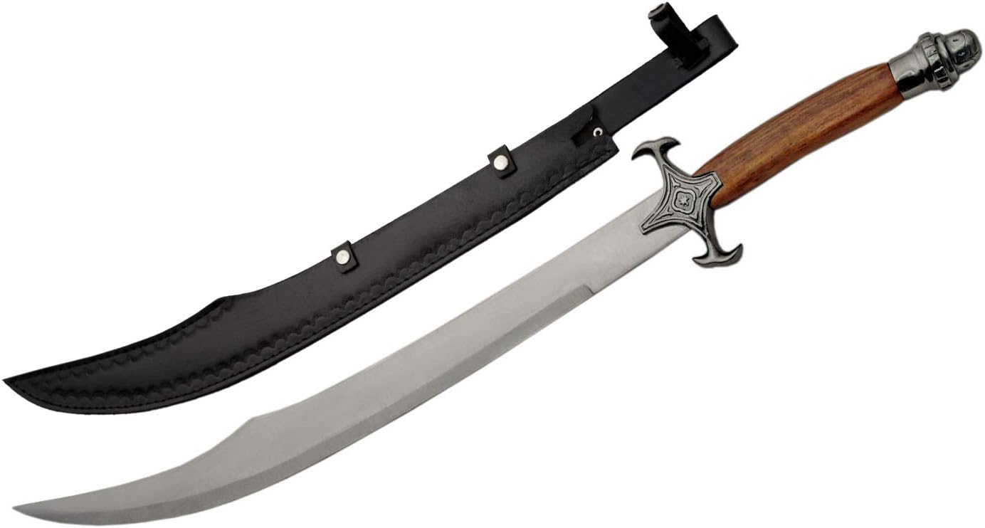 SZCO Supplies Large Scimitar Sword, Black