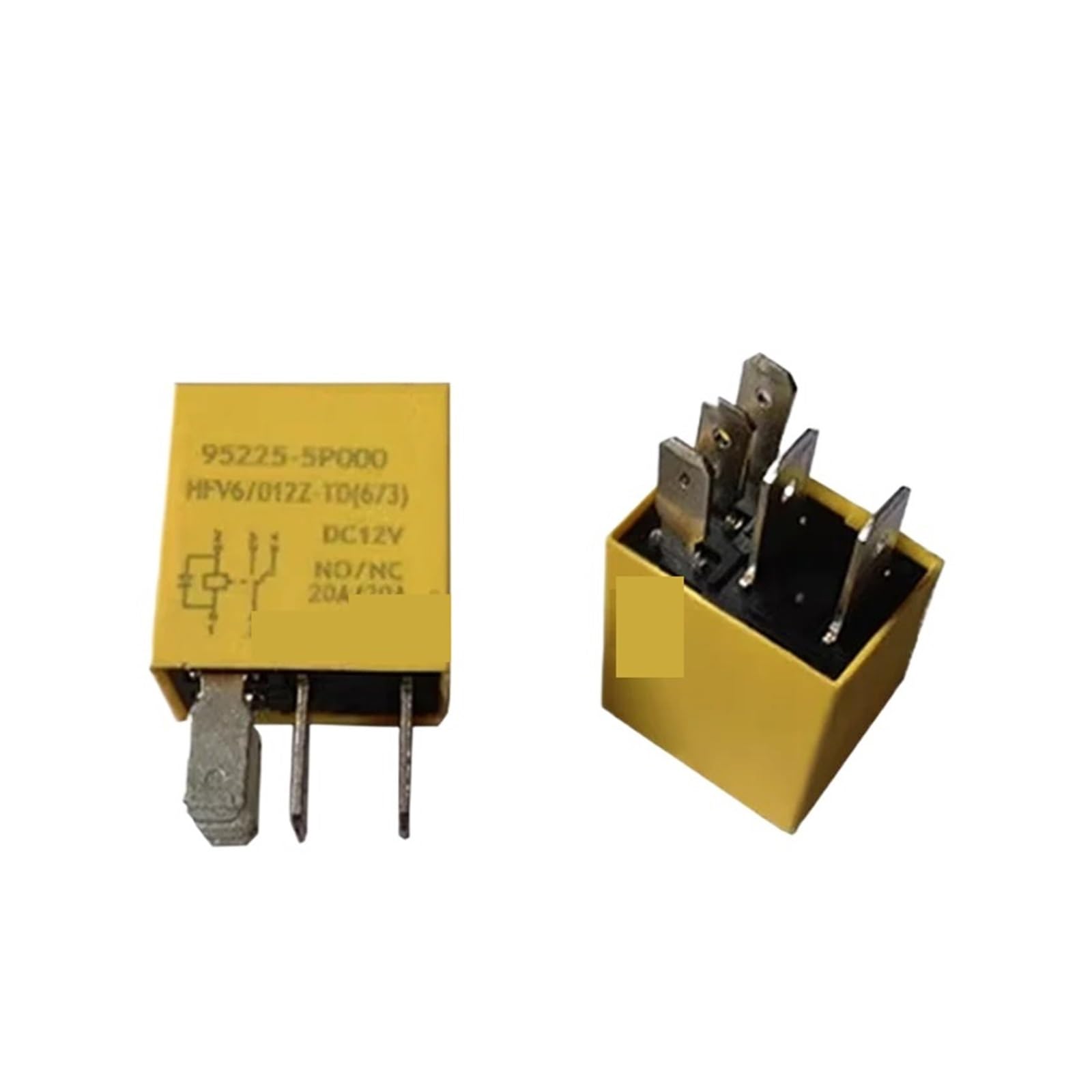 Relais 12V 5-pin HFV6-G à commutation stable pour circuit de climatisation