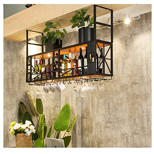 Soporte de vino de techo en metal 100x30x80 cm miniatura 6