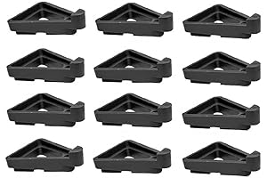12 Pack Planter Feet: Invisible Flower Pot Lifters for Improved Drainage and Stability