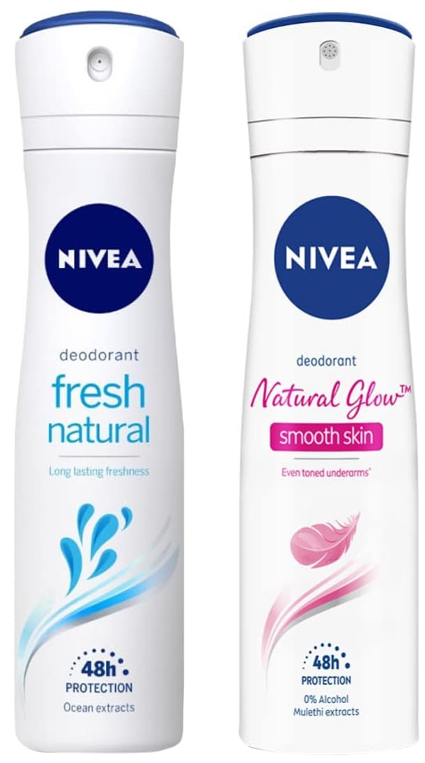 Nivea Female Deodorant Spray, Fresh Natural, 150Ml And Deodorant Spray, Whitening Smooth Skin, 150Ml, Pack Of 1-image-9