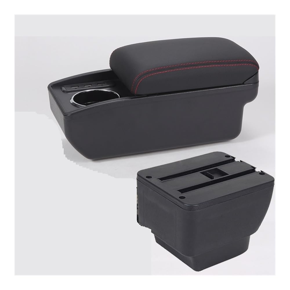 AIERDEYP Car Armrest Box For Mazda 2 Demio Car Armrest Box