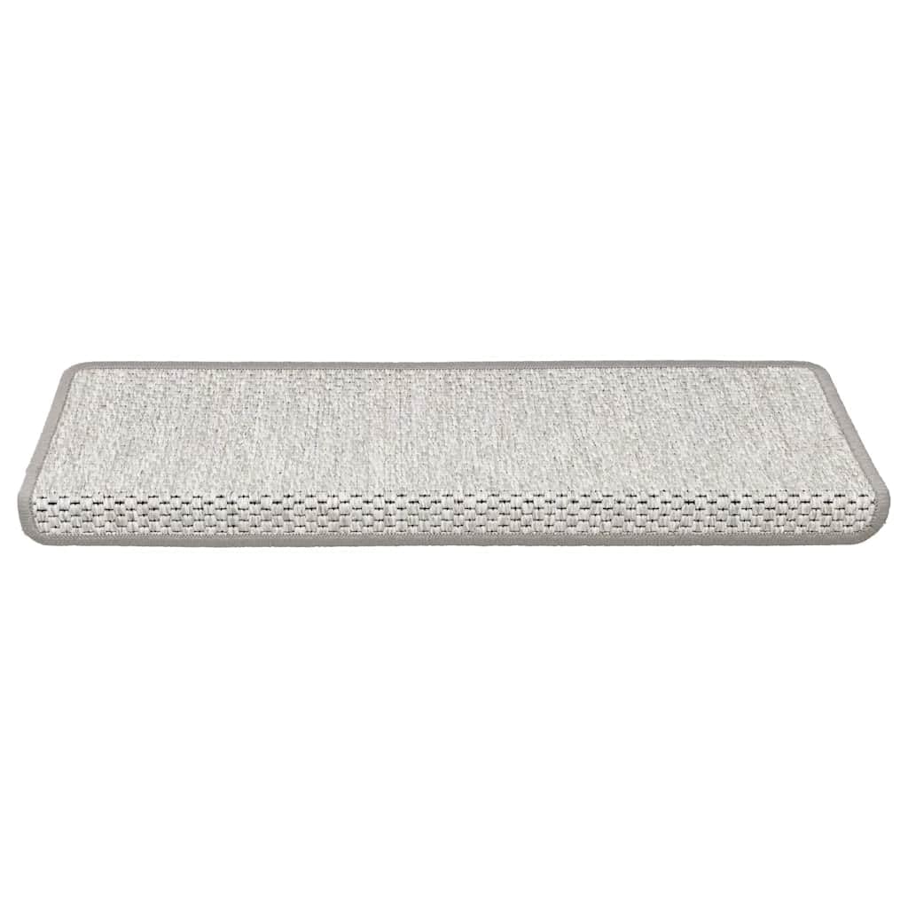 Dywaniki samoprzylepne o wyglądzie sizalu, 30 sztuk, 65x21x4 cm, Platina