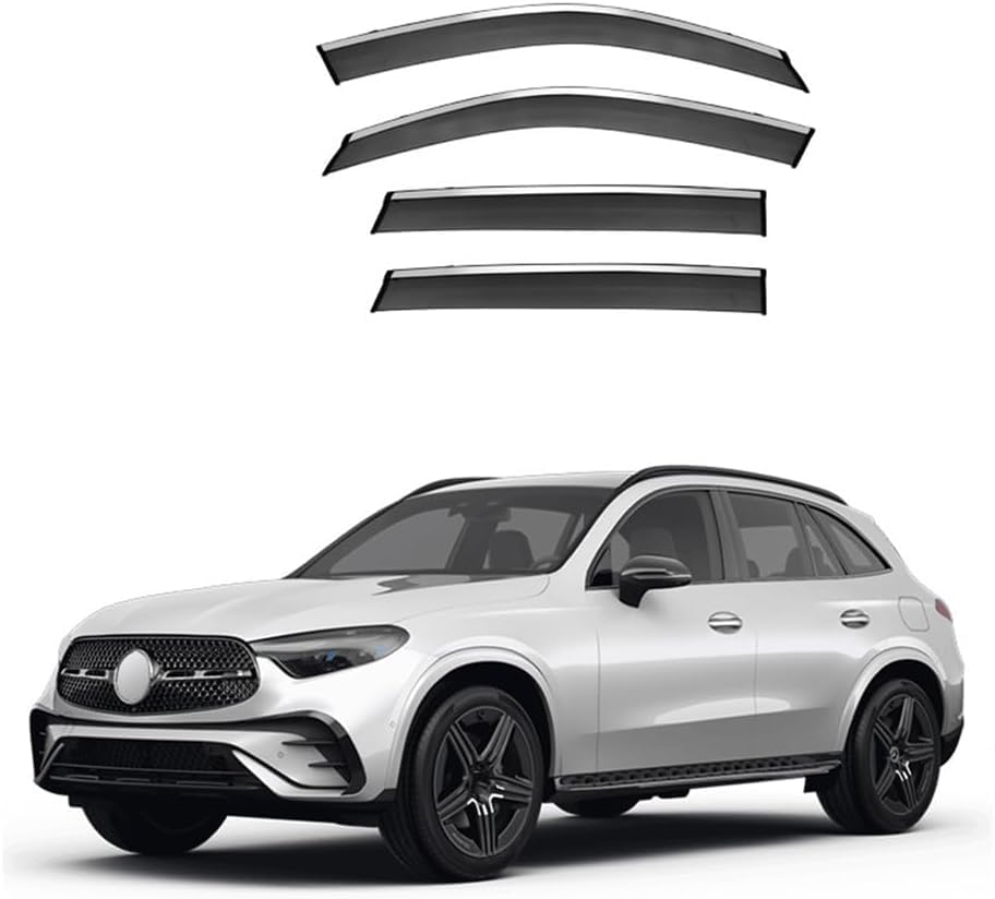 ClimAir Side Wind Deflectors Clear suitable for Mercedes GLC (X254) 2022