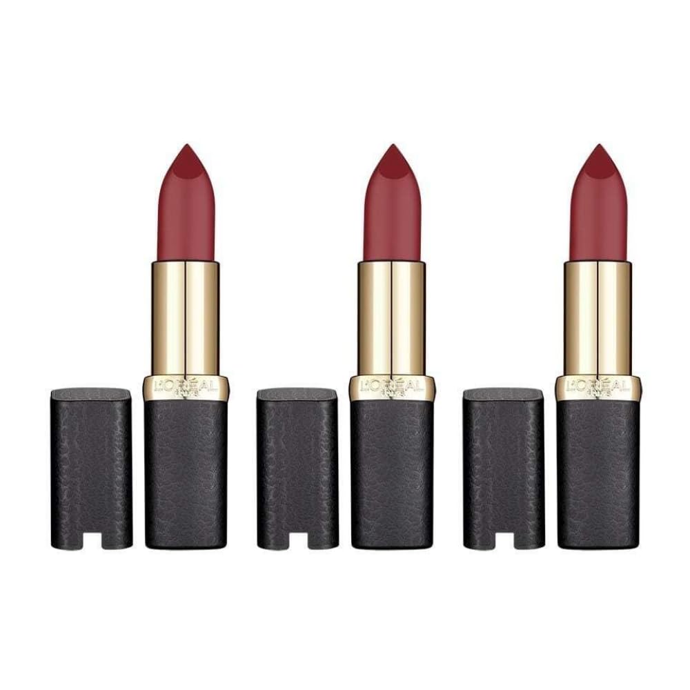3 x L'Oreal Paris Color Riche Matte Lipstick - 430 Mon Jules