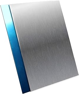 6061 T651 Aluminum Sheet, 11.8 x 11.8 x 1/8 Inches Thickness, Flat Plain Plate Panel Aluminum Sheet, Heavy Duty Metal Aluminum Sheet Plate 3mm,Finely Polished and Deburred