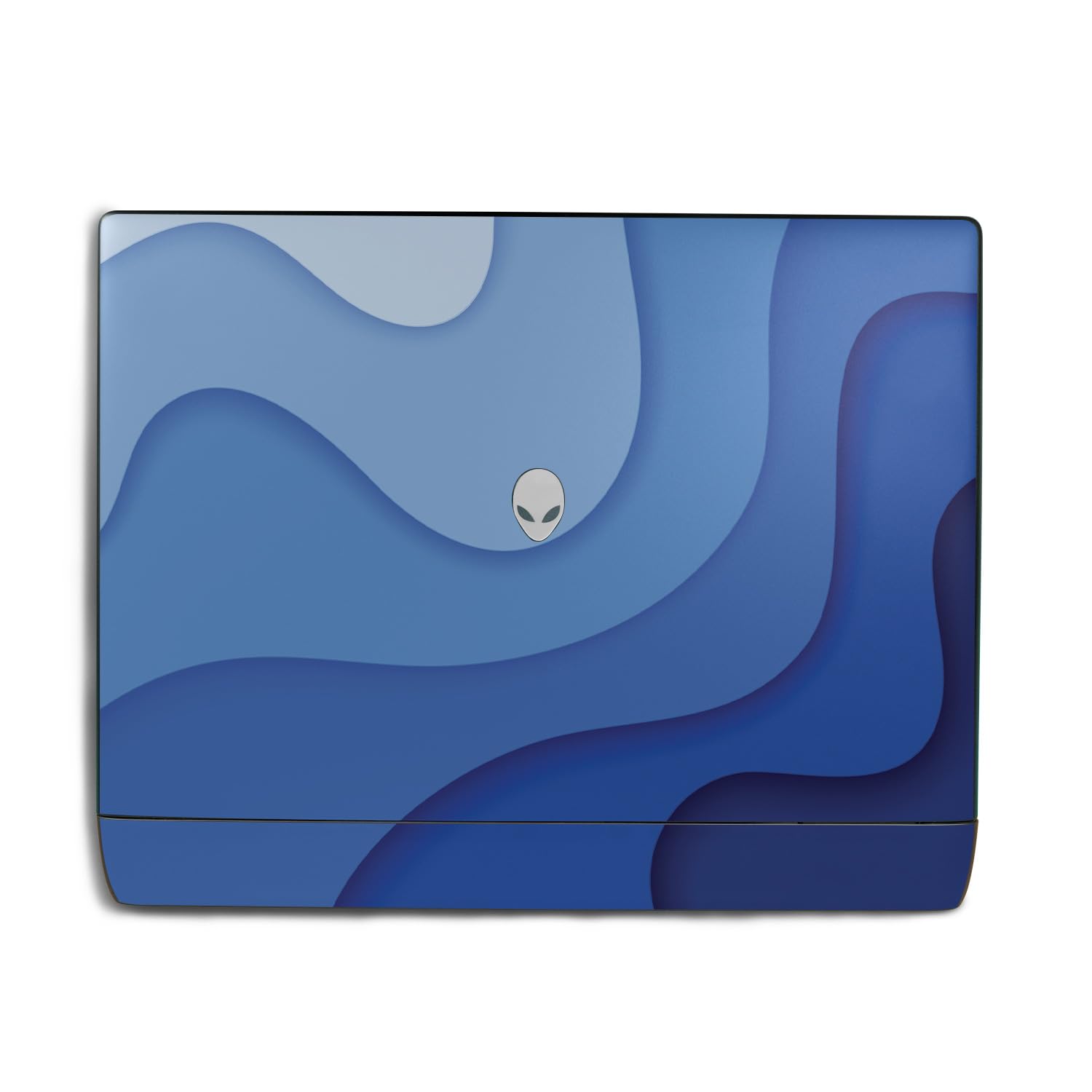 Laptop Skin Compatible with Alienware 18 Area-51 (2025) - Papercraft Blue - Premium 3M Vinyl Protective Wrap Decal Cover - Easy to Apply | Crafted in The USA by MightySkins