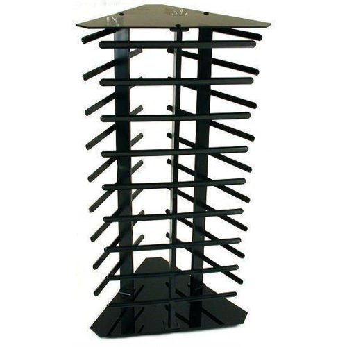3 Sided Black Rotating Revolving Earrings Countertop Display Holds 108 2