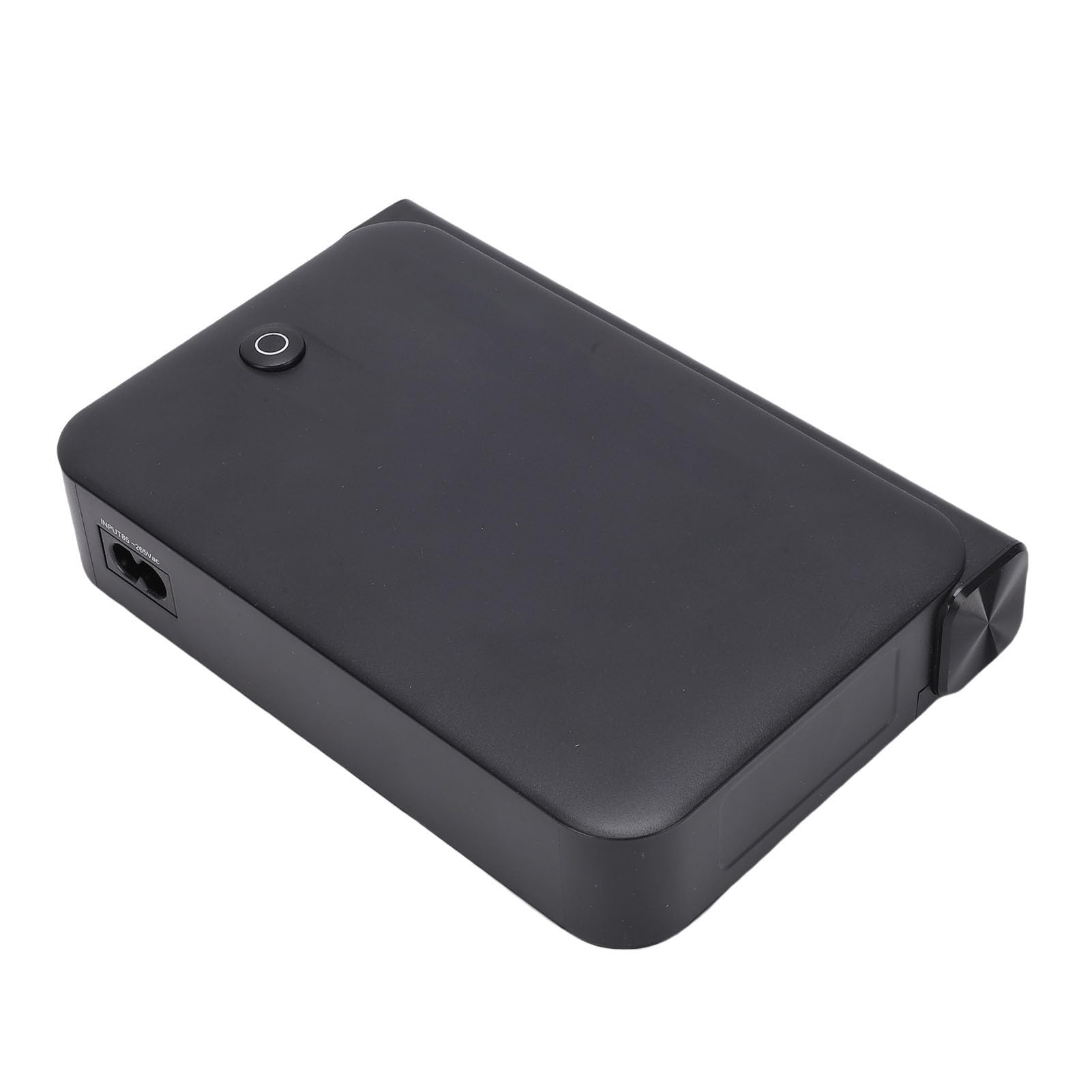 Syrisora Gruppo di continuità, UPS di Backup CC 36 W con Display LED per Router Fotocamera, Modem Ottico, Porta LAN USB POE Adattatore Integrato (Spina europea)