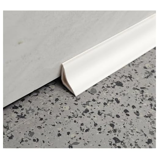 Flexible, Peel and Stick Wall Molding Trim Caulk Strip Self Adhesive Corner Trim Moulding for Ceiling, Backsplash, Tile Edge, Countertops, Baseboard, Counters, Floor and More, White, 10 Feet