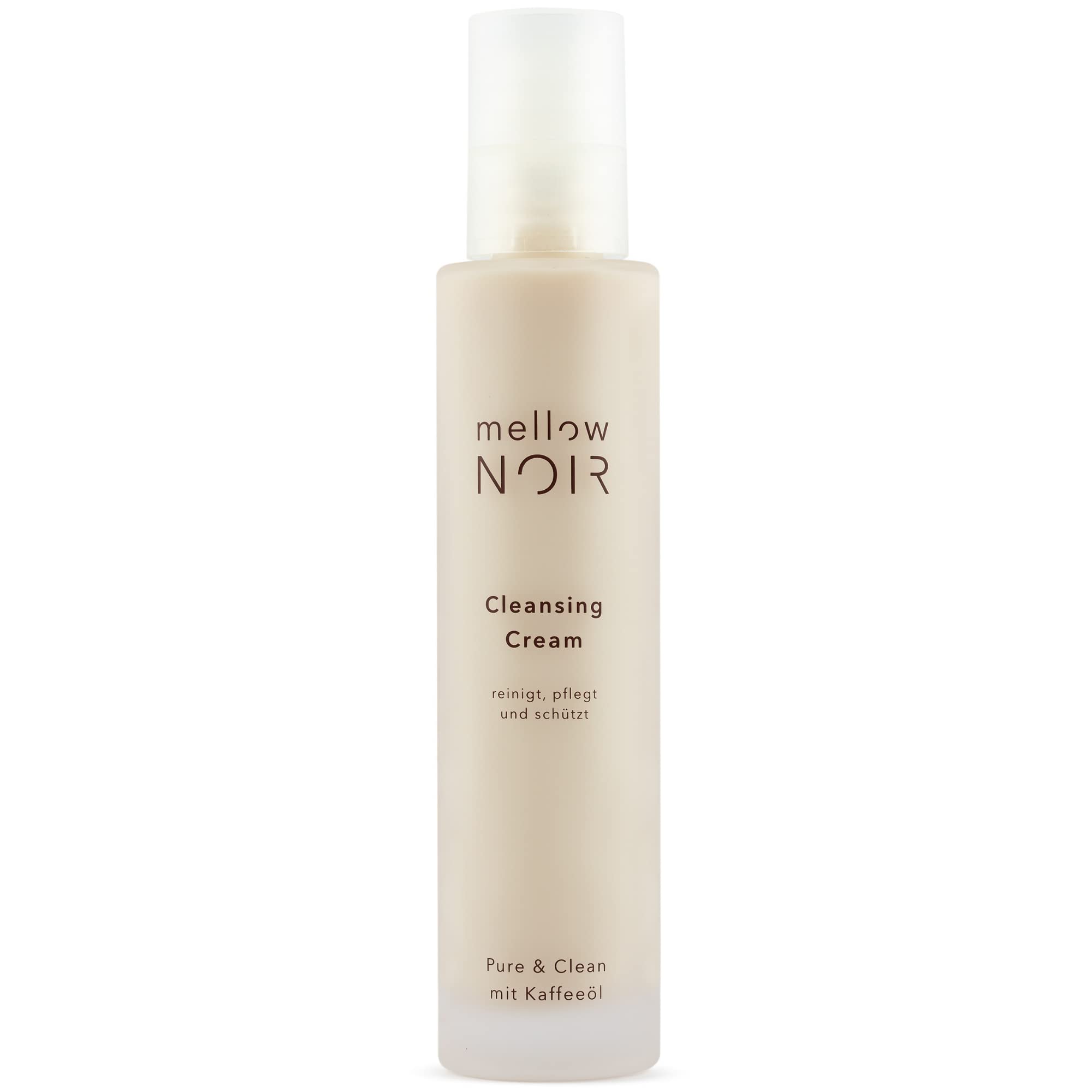 mellow NOIR Cleansing Cream 150ml | reinigt, pflegt & schützt | Gesichtsreiniger | Augen Make Up Entferner wasserfest | Cleanser Gesicht | Vegan | zertifizierte Naturkosmetik