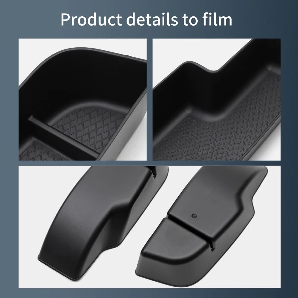 Boxauto Per Q4 E-tron Scatola Portaoggetti Laterale TPE Maniglia Porta Anteriore Posteriore Riordino Auto Custodia(DOOR 4PCS)