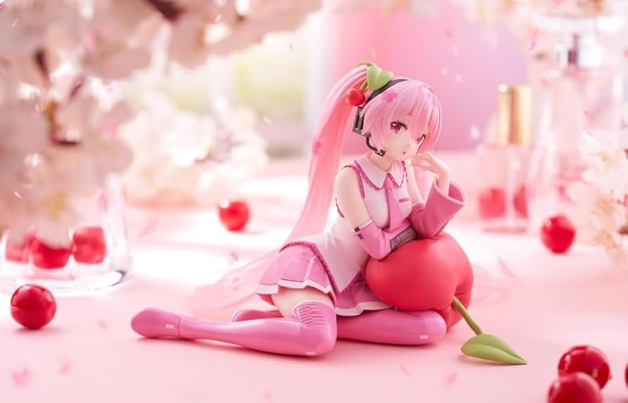 Amazon.co.jp: Desktop Cute 桜ミク さくらんぼクッション フィギュア